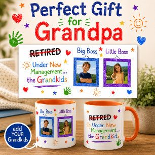 Taza divertida de jubilación con nietos (personali