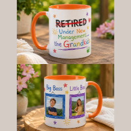 Taza divertida de jubilación con nietos (personali
