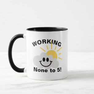 Taza divertida de jubilación - Trabajando de ningu