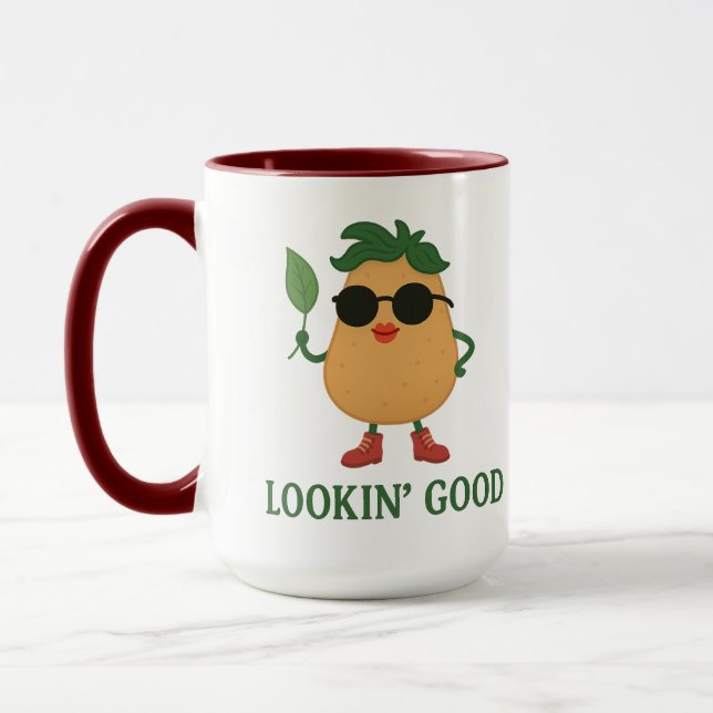 Taza divertida de la combinación de patata linda (Izquierda)