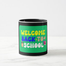 Taza divertida de la escuela - Máscara para la esc