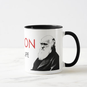 Taza divertida de la evolución