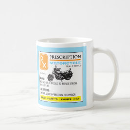 Taza divertida de la motocicleta de la