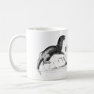 Taza divertida de la nutria