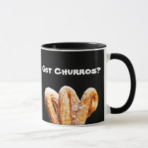 Taza divertida de la obra clásica de Churros