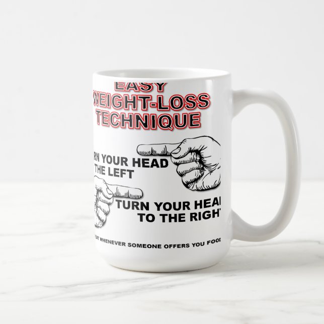 Taza divertida de la Peso-Pérdida fácil (Derecha)