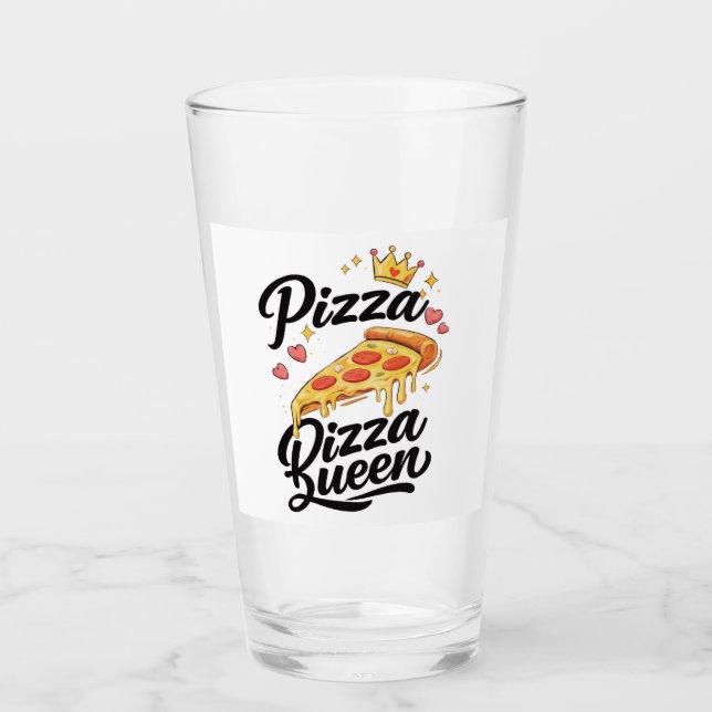 Taza divertida de la reina de la pizza para mujere (Anverso)