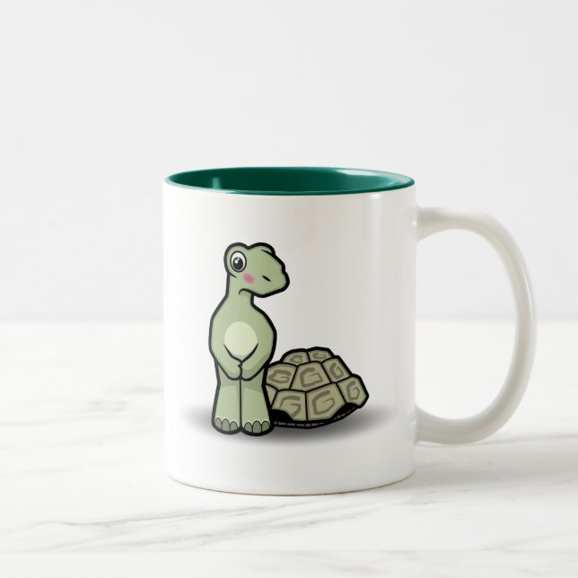 Taza divertida de la tortuga de SHELL-menos del (Derecha)