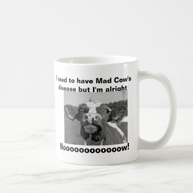Taza divertida de la vaca loca (Derecha)