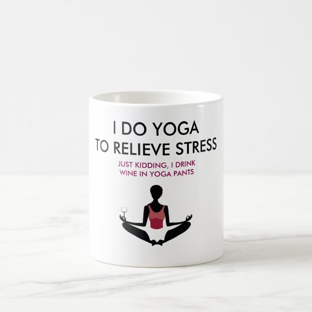 Taza divertida de la yoga (Centro)