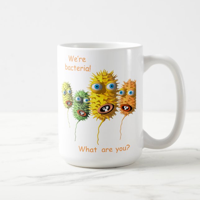 Taza divertida de las bacterias (Derecha)