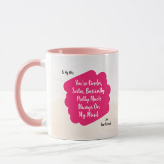 Taza divertida de las citas de la esposa del