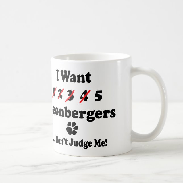 Taza divertida de Leonberger (Derecha)