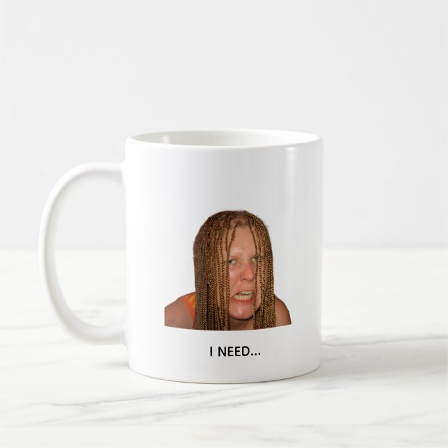 Taza divertida de meme de café de la mañana - Nece (Izquierda)