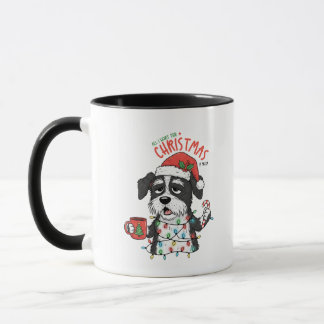 Taza divertida de Navidad para perro, café para ca