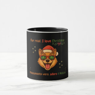 Taza divertida de Navidad para perros – Regalo bil
