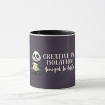 Taza divertida de panda introvertido – Creativo en