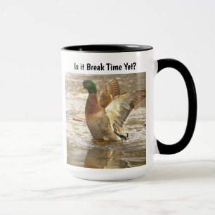 Taza divertida de pato real