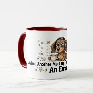Taza divertida de reunión de dachshund