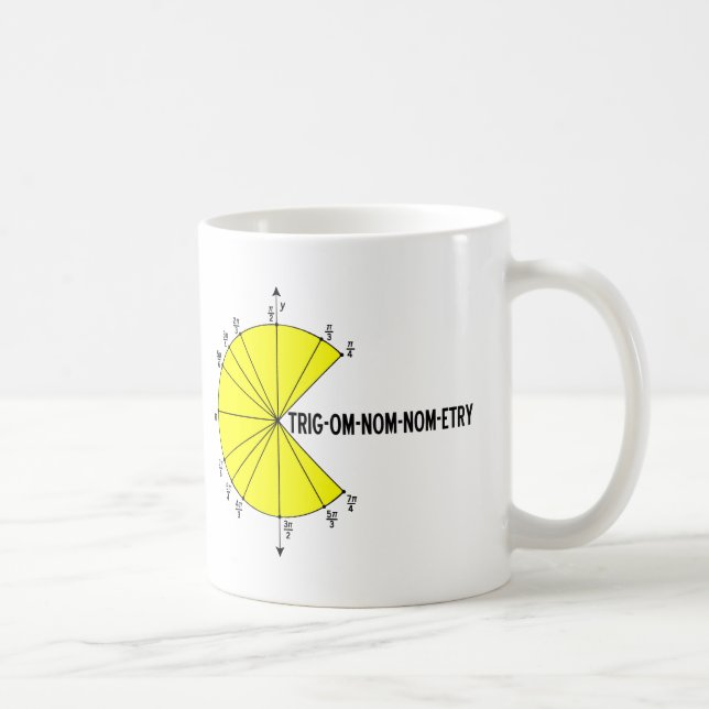 taza divertida de Trig-OM-nom-nom-etry (Derecha)