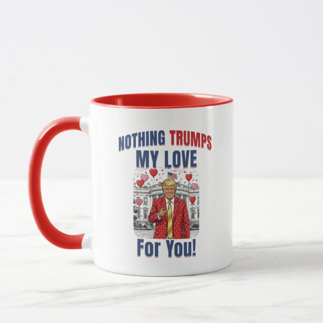 Taza Divertida de Trump | Regalo de San Valentín d (Izquierda)