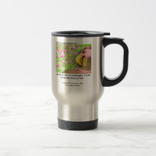 Taza divertida de viaje de flamenco rosa de mal gu