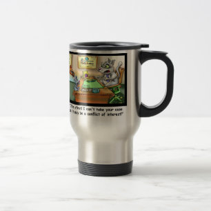 Taza Divertida de Viaje Gato Divertido y Abogado