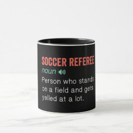 Taza Divertida definición de árbitro de fútbol