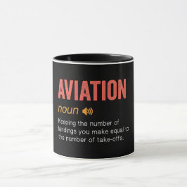 Taza Divertida definición de aviación