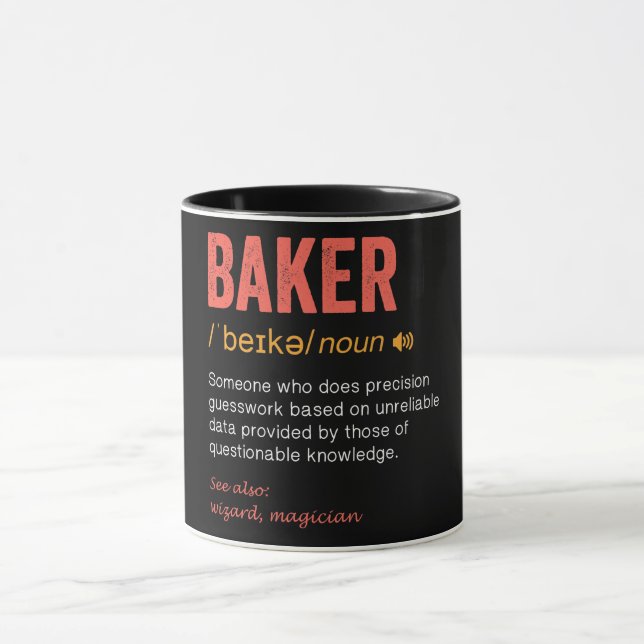 Taza Divertida definición de Baker (Centro)