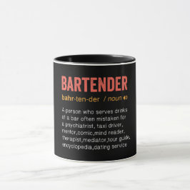 Taza Divertida definición de barman