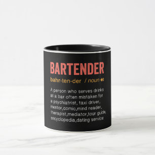 Taza Divertida definición de barman