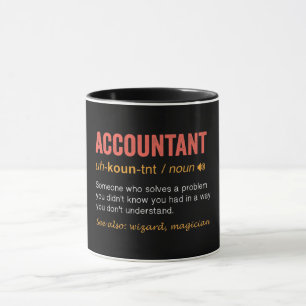 Taza Divertida definición de contable