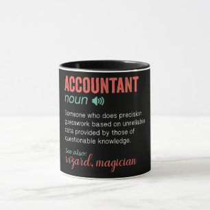 Taza Divertida definición de contable