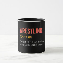 Taza Divertida definición de lucha libre