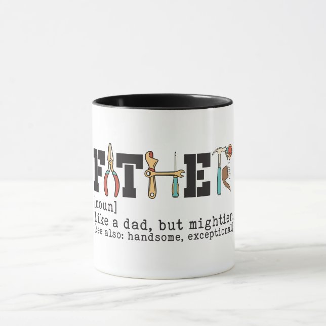 Taza Divertida definición de padre (Centro)