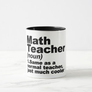 Taza Divertida definición de profesor de matemáticas