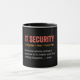 Taza Divertida definición de seguridad informática