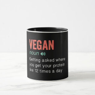 Taza Divertida definición vegana