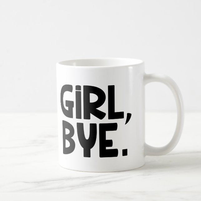 Taza divertida del adiós del chica (Derecha)