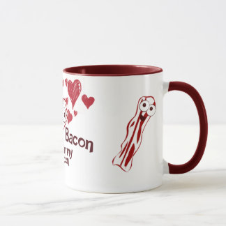 Taza divertida del amor del tocino