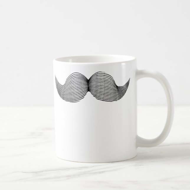 Taza divertida del bigote (Derecha)