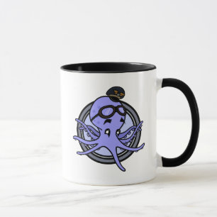 TAZA DIVERTIDA DEL CAMPANERO DEL PULPO DEL ESTILO