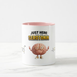 Taza Divertida del Cerebro de Serotonina