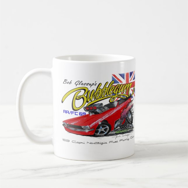 Taza divertida del coche de la nostalgia de (Izquierda)