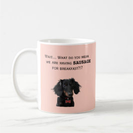 Taza divertida del Dachshund de la salchicha del
