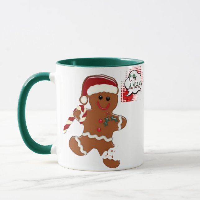 taza divertida del día de fiesta del navidad de la (Izquierda)