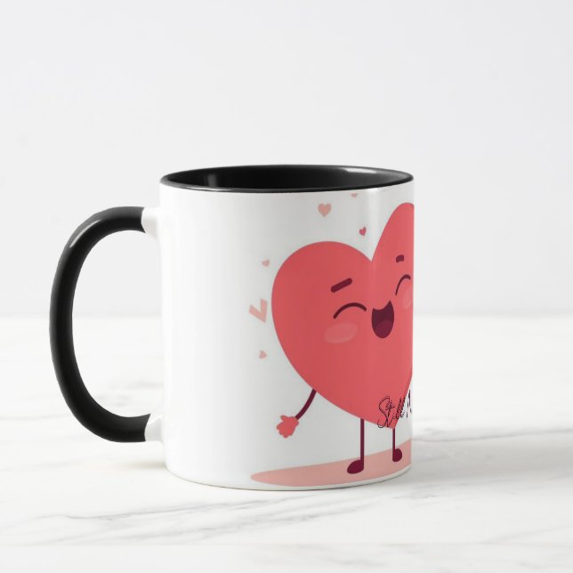 Taza divertida del Día de San Valentín para novio  (Izquierda)