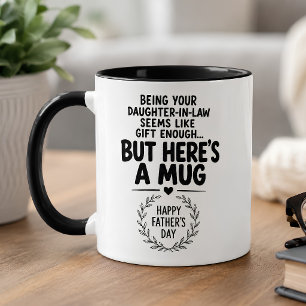 Taza divertida del Día del Padre de la nuera como 