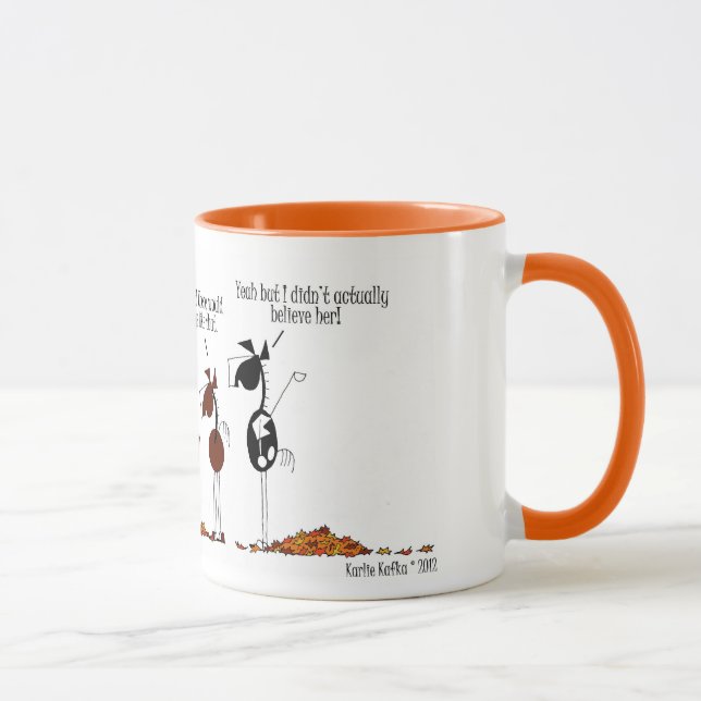 Taza divertida del dibujo animado del caballo de (Derecha)